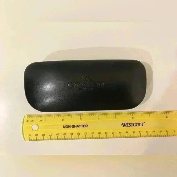 Coach Sunglasses Case Only Black Hardcase Clamshell Large - Picture 5 of 6